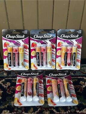 Chapstick Fruit & Cream Collection Lot of 5 NEW